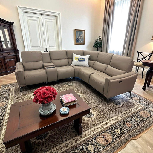 Wanda Valódi Bőr Motoros Relax Sarokgarnitúra