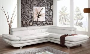 Enterprise Valódi bőr Sarokkanapé