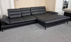 Java valódi bőr sarokkanapé